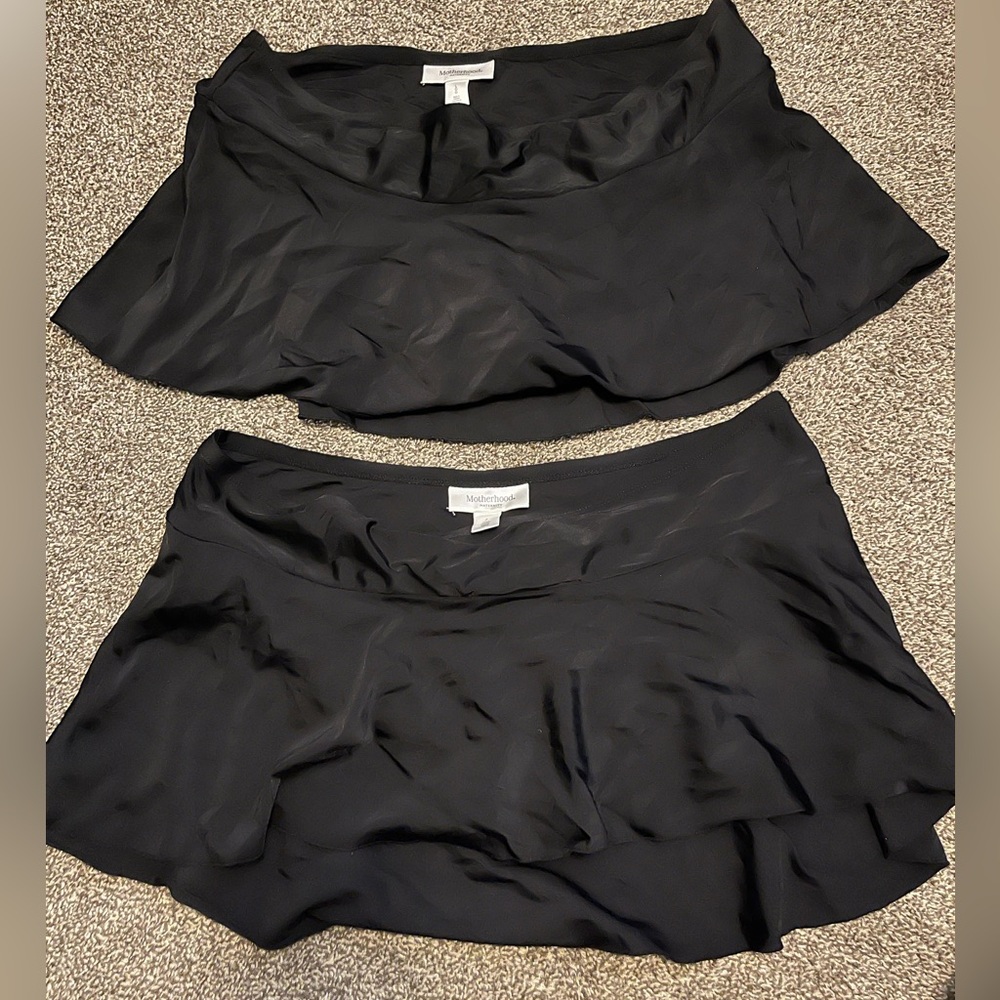 Motherhood Maternity Swim skirts x2